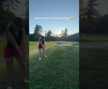 HILARIOUS Reactions to Beginner Golf Girl