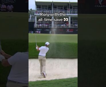 Rory Mcilroy with the GREATEST  save EVER!!!! #shorts #golf #pga