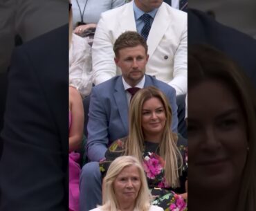 Star hitters on court and in the royal box 🤩🏏 #Wimbledon #Shorts #Cricket