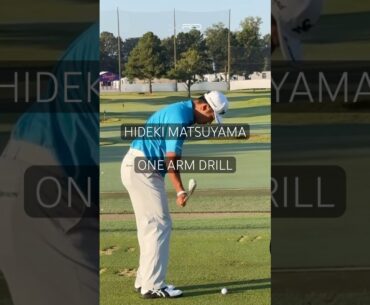 HOW HIDEKI MATSUYAMA BEGINS EVERY RANGE SESSION #golf #shorts #youtubeshorts