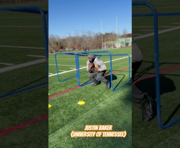 Running Back Pad Level Cut Drill