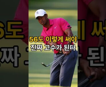 타이거우즈 어프로치 레슨│56도 웨지 이렇게 써라!