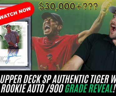 GRADE REVEAL - PSA Tiger Woods Rookie AUTO X/900!