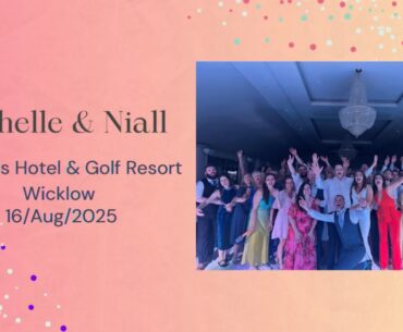 Michelle & Niall’s Wedding - Tulfarris Hotel & Golf Resort, Co. Wicklow - 16/Aug/2025