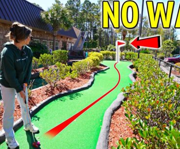 EPIC Mini Golf Match Against My Parents! - WILD Hole in One!