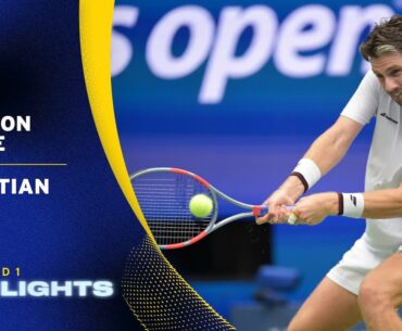 Cameron Norrie vs. Sebastian Korda Highlights | 2025 US Open Round 1