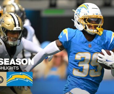 New Orleans Saints vs. Los Angeles Chargers Game Highlights | 2025 Preseason Week 1