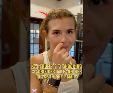 Kai Trump's 3 Shocking Sacrifices to Earn Her Place in the Family.#shorts #usa #celebrity#trump#kai