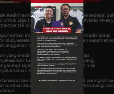 Resmi: Ong Kim Swee Tangani Persik Kediri untuk Liga 1 2025/26