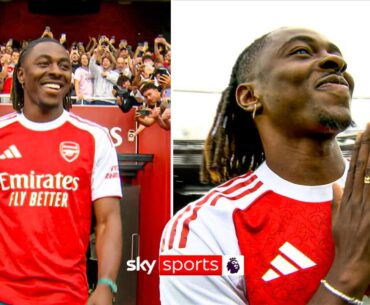 Ebere Eze unveiled to Arsenal fans at the Emirates 🔴