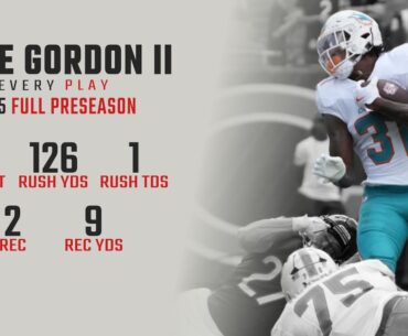 Ollie Gordon II Full Preseason Highlights | Every Run, Target & Catch