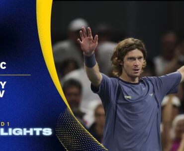 Dino Prizmic vs. Andrey Rublev Highlights | 2025 US Open Round 1