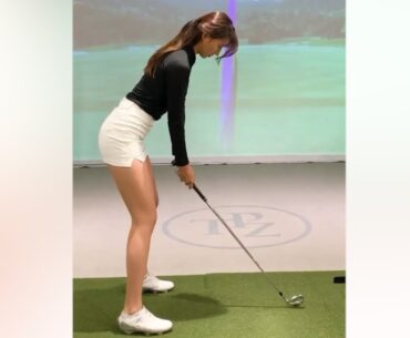 부드러운 아이언샷! 임팩트도 넘 좋은 KLPGA 이한솔 프로의 골프스윙!