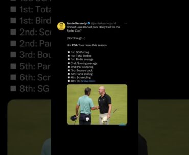 Harry Hall | Ryder Cup Europe | #golf #zachriddlegolf #pga #pgatour #rydercup #progolf