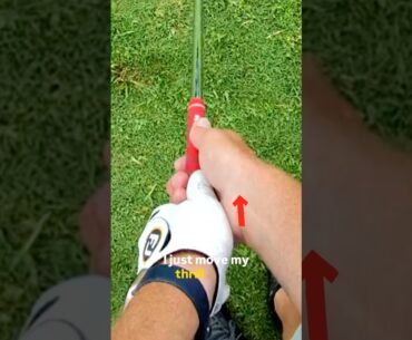 If you close your club face accidentally, try this grip hack! #golfswing