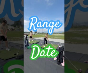 Golf Couple Range Date ⛳️ #golfers #golfday #golfswing #drivingrange #golfing #golfgirl