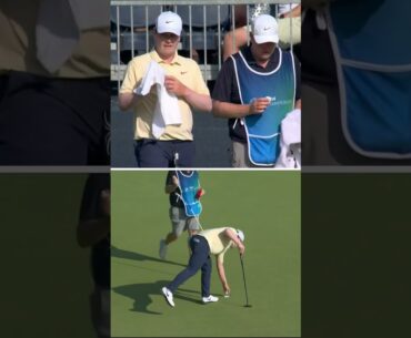 Gallery yelled words at Robert MacIntyre during his putt #shorts #golf #pgatour