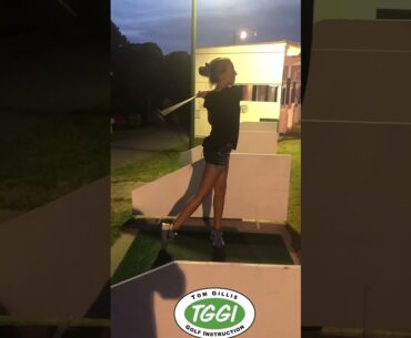 Rate my DAUGHTERS golf swing and be nice please! #girlsgolf #golf