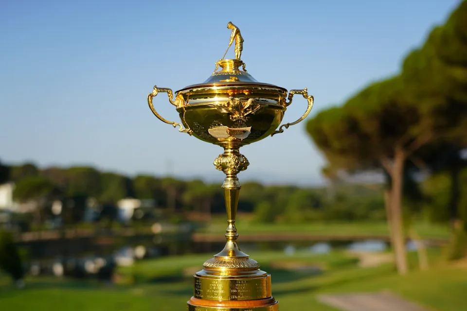 The Ryder Cup trophy.