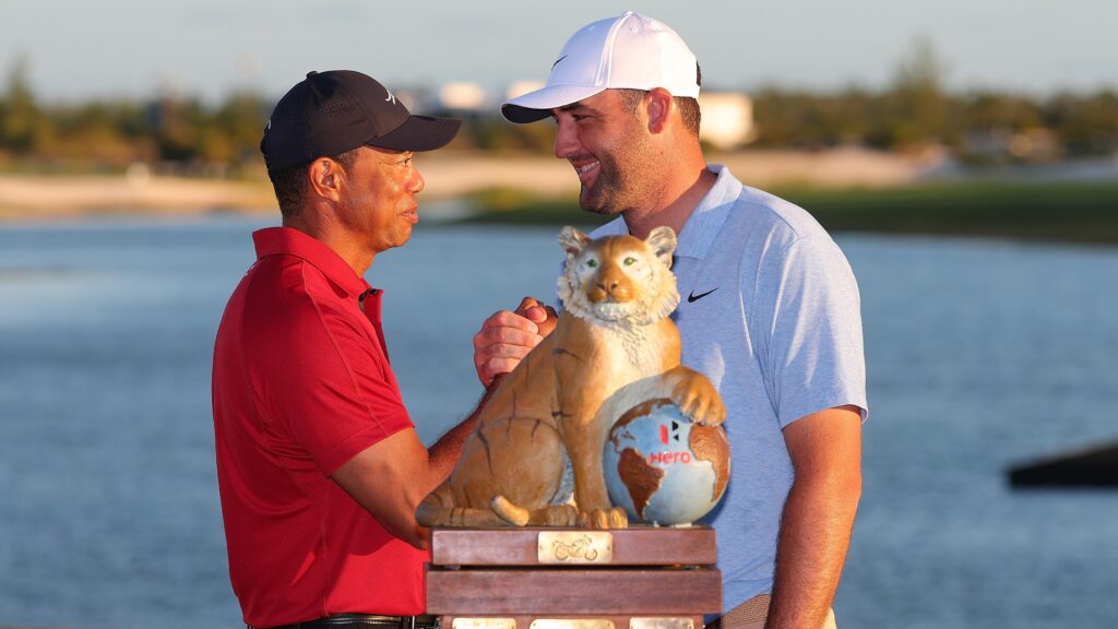 Scottie Scheffler Says Tiger Woods 'Stands Alone,' Calls Comparisons 'Silly' After Win