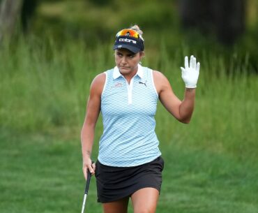 Lexi Thompson shot a 3-under-par 72 in the third round.