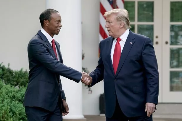 Tiger Woods and Donald Trump