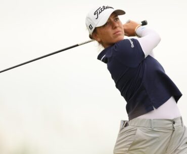 Australia's Steph Kyriacou hits hole-in-one at Women's Open as Japan's Miyu Yamashita takes halfway lead