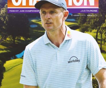 🌹🌹🌹 Justin Rose wins the 2025 FedEx St Jude Championship!