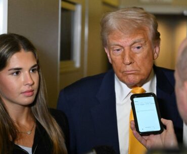 Donald Trump bonded with granddaughter Kai by watching sport away from golf - Golf - Sports