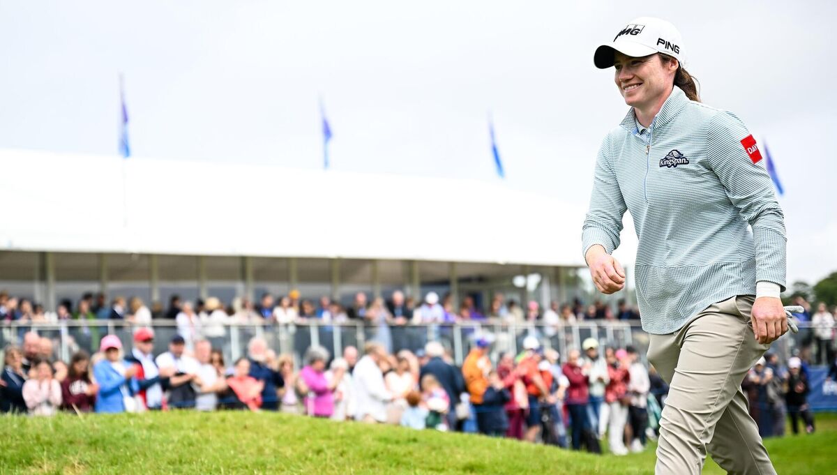 Leona Maguire competing at the KPMG Women’s Irish Open Golf Championship at Carton House earlier this month. International success by Irish players is adding to the game's reach. Picture: Seb Daly/Sportsfile