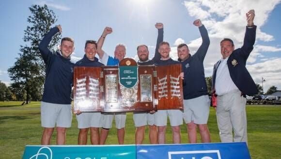 Warrenpoint are AIG Barton Shield champions at Douglas. Pic: Tom Maher / Inpho.