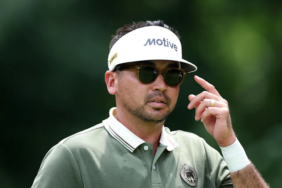 Jason Day walks from the fifth tee during the first round of the 2025 BMW Championship at Caves Valley Golf Club.