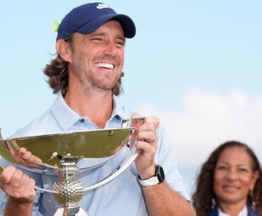 English golfer Tommy Fleetwood wins $15 million Tour playoff title with victory at Tour Championship