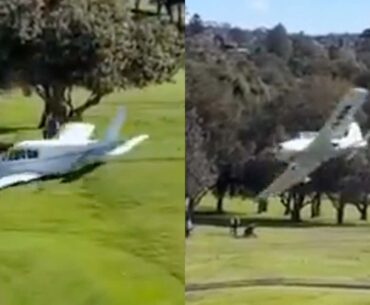 This Cell Phone Video of a Plane Crashing Onto a Golf Course is About The Clearest Plane Crash Footage You'll See