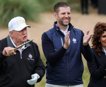 Trump Scotland golf course Aberdeen opens, new sign ode to Trump