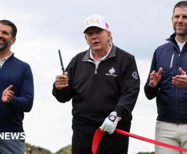 'We love Scotland,' Trump says as he opens new golf course in Aberdeenshire - live updates