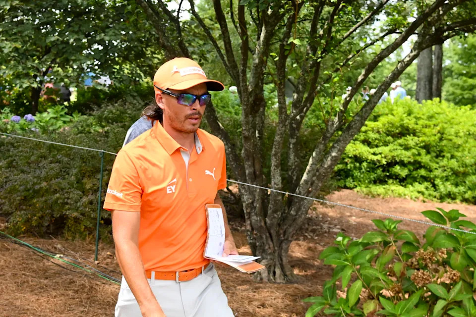 Aug 10, 2025; Memphis, Tennessee, USA; Ricky Fowler walks to the fifth green during the final round of the FedEx St. Jude Championship golf. Mandatory Credit: Steve Roberts-Imagn Images© Steve Roberts-Imagn Images