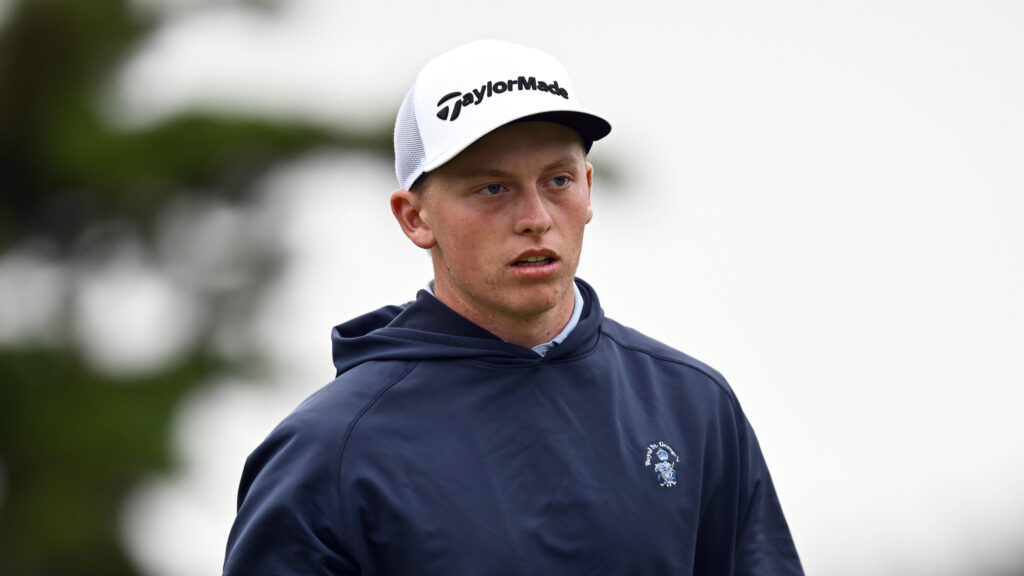 Niall Shiels Donegan looks on during the 2025 US Amateur