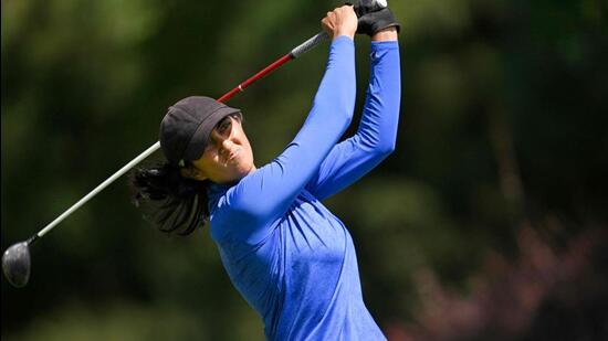 Aditi Ashok plays in The Standard Portland Classic 2025 LPGA event in Portland, Oregon on August 17. (AFP)