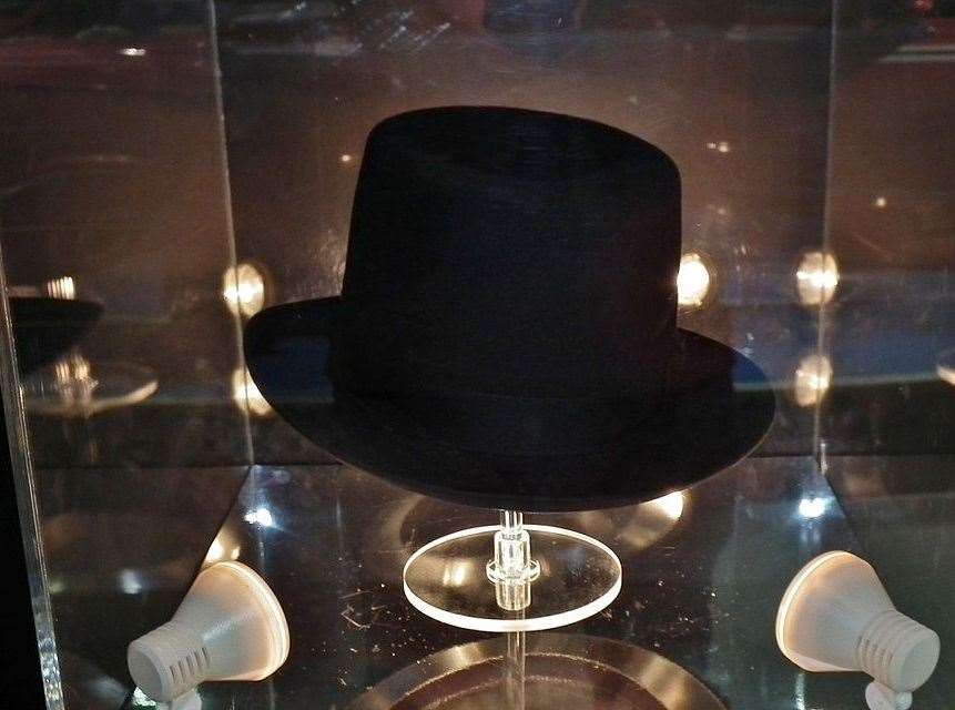 Bond villain Oddjob's infamous bowler hat from the film Goldfinger