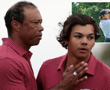 Charlie Woods undergoes drastic body transformation as son of golf legend Tiger, 16, drops huge amount of weight