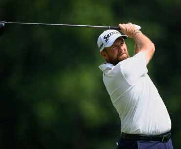 Shane Lowry in BMW mix as Viktor Hovland takes early lead before weather halts play
