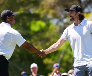 Mark Stone's Shares Details Teeing Up In Front Of Tiger Woods