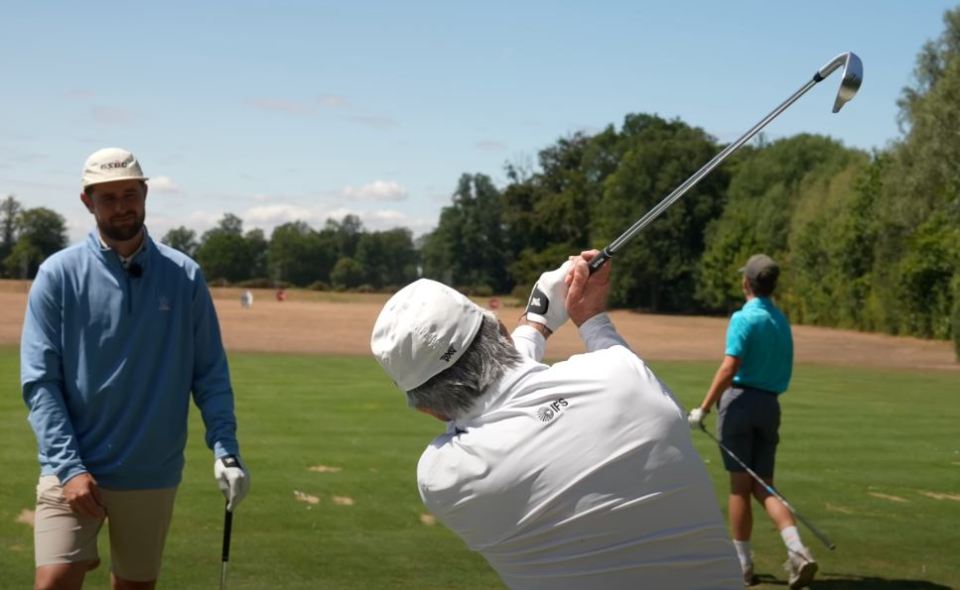 He went on to explain how golfers should aim to get their hands under the club