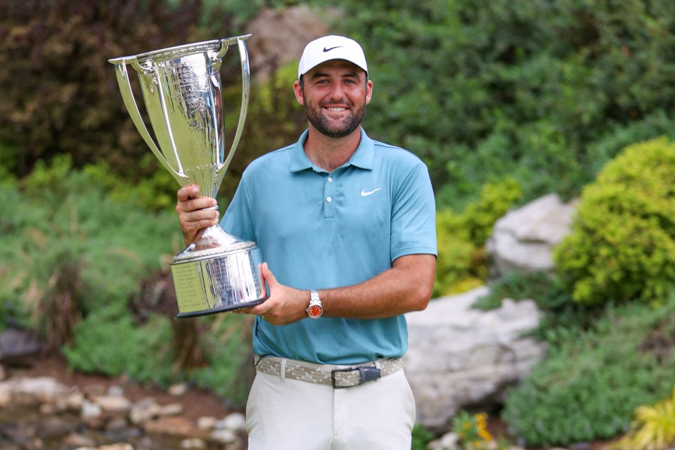 Scheffler picked up the title at the BMW Championship last week