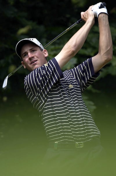 Tobias Dier on the way to winning the 2002 Dutch Open. Photograph: Allsport/Inpho