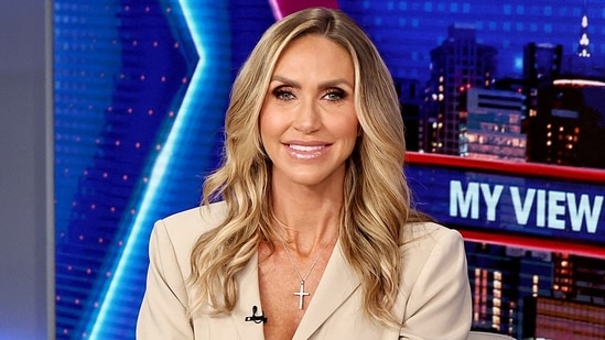 Lara Trump on the set of her show "My View With Lara Trump" at Fox News Studios.(Getty Images via AFP)