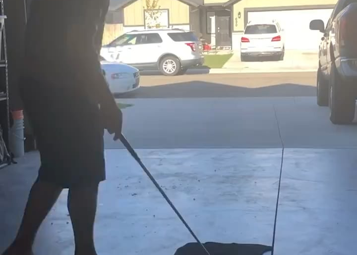 Imagine your neighbor knocking on your door to tell you this just happened to your rear window