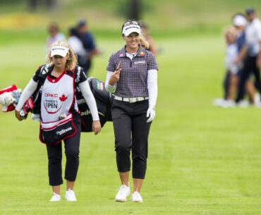 Spectacular Saturday pushes Brooke Henderson into a share of the lead at CPKC Women’s Open