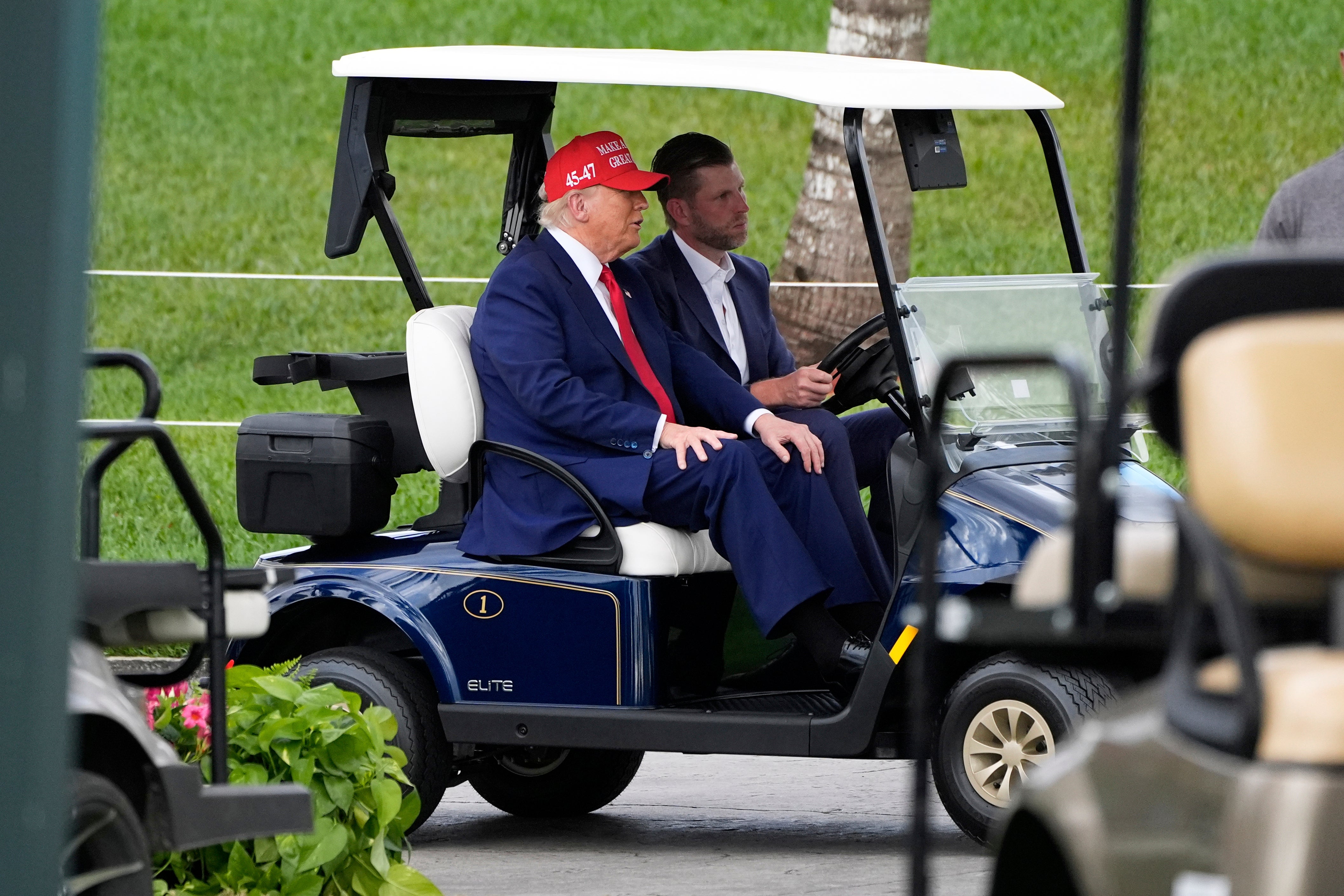 Trump has split his golfing weekends between his courses in Florida, New Jersey, Virginia and now Scotland